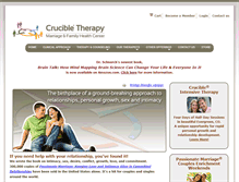 Tablet Screenshot of crucibletherapy.com